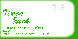 timea ruck business card